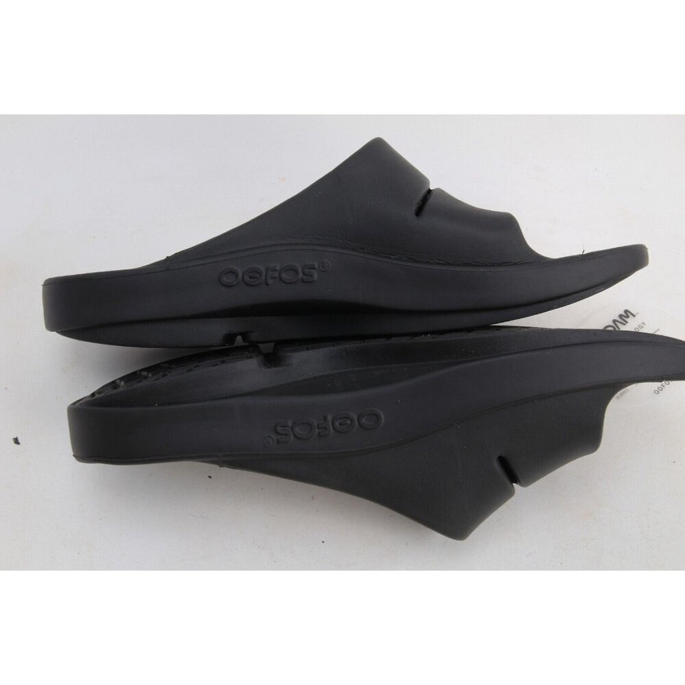 Oofos OOAHH Sandals Unisex Recovery Slide Shoes Black Unisex Mens 10 - Picture 9 of 16